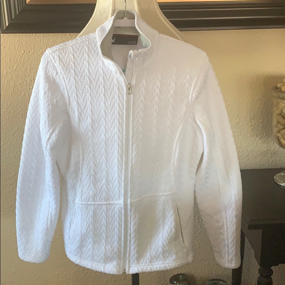 Zip up sweater lined jacket